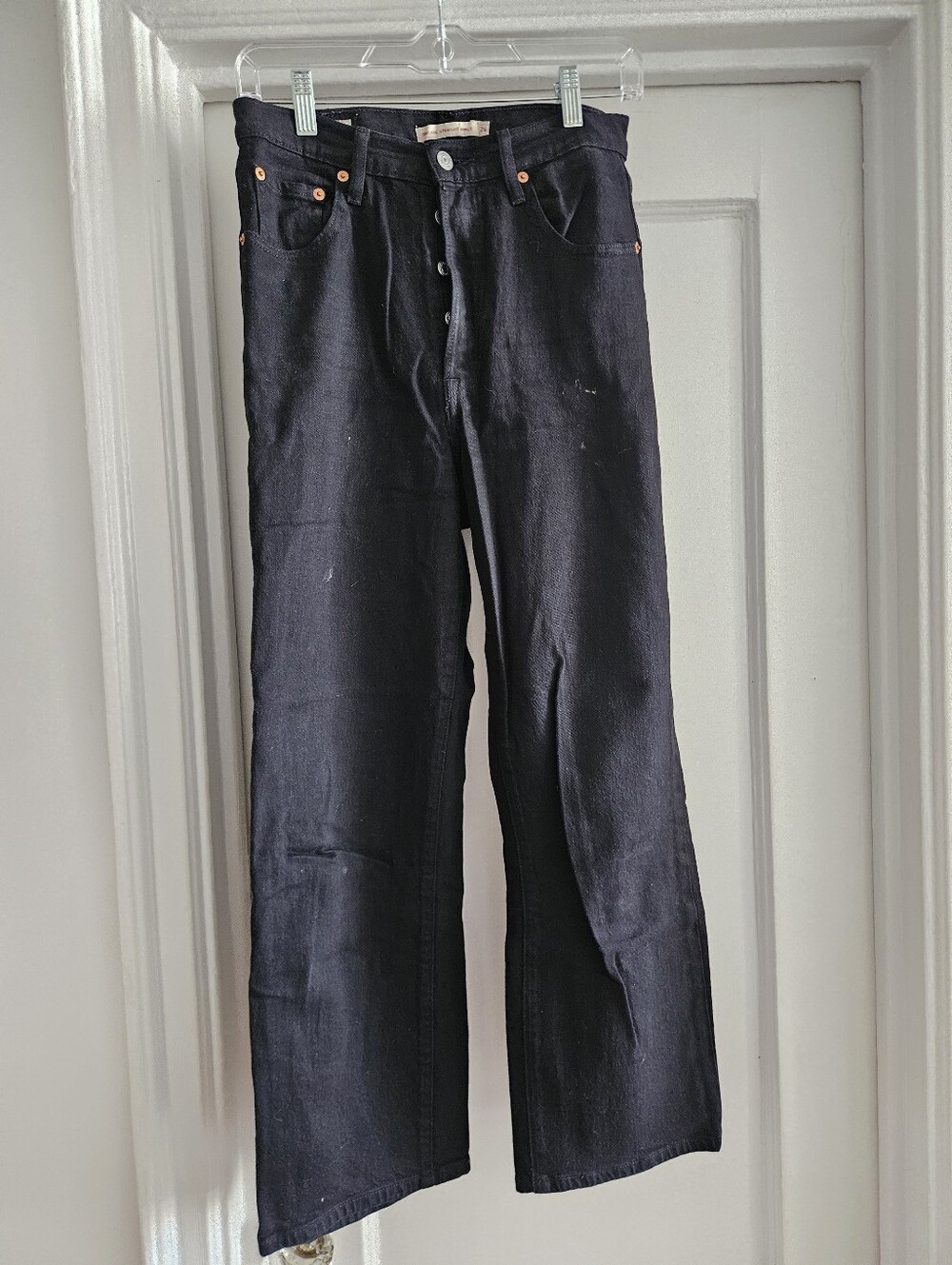 Levi's Ribcage Straight Ankle W26xL29 Black - Picture 2 of 9